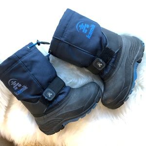 GUC Kamik Kids Waterbug5 Blue Snowboots size 12